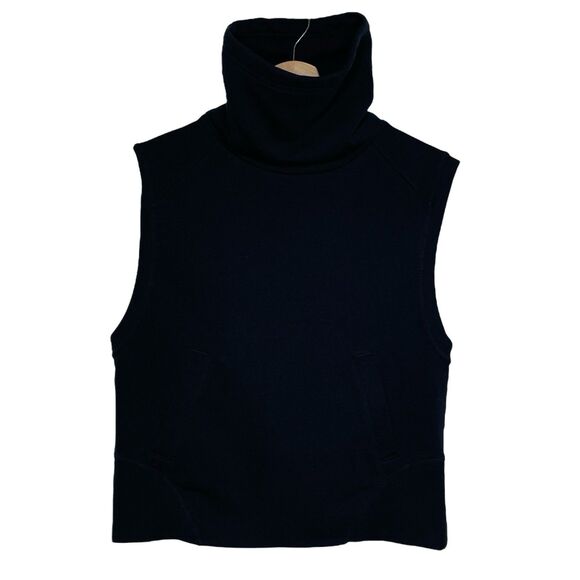 Nike Sweatshirt Sleeveless Cowl Neck Pullover Sportswear Women’s Medium Black - Picture 1 of 4